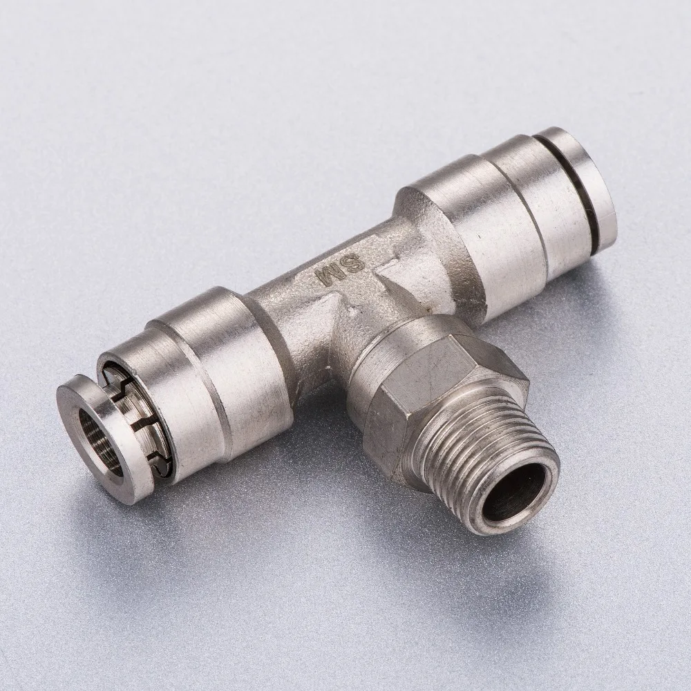 Размер трубки 1/4 3/8 NPT thread camozzi металлические нажимные фитинги мужской прямой