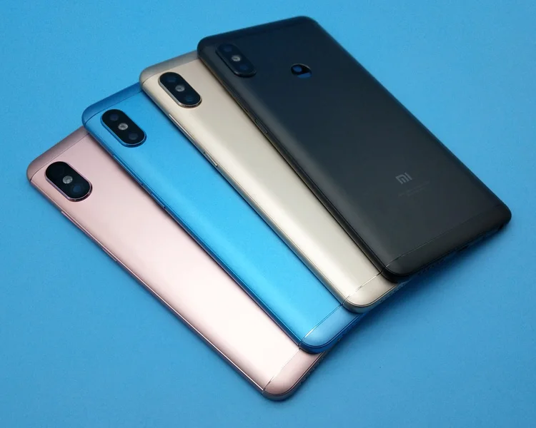 

New For Redmi Note 5 Pro Back Battery Cover + Side Buttons + Camera Flash Lens Replacement Spare Parts For Xiaomi Redmi Note 5