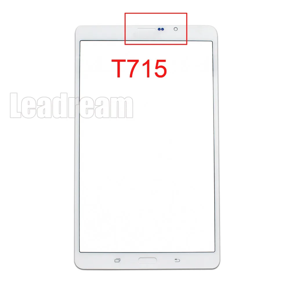 

20pcs/lot Free DHL For Samsung Galaxy Tab S2 8.0 2015 T710 T715 Front Glass Outer Screen Panel Lens