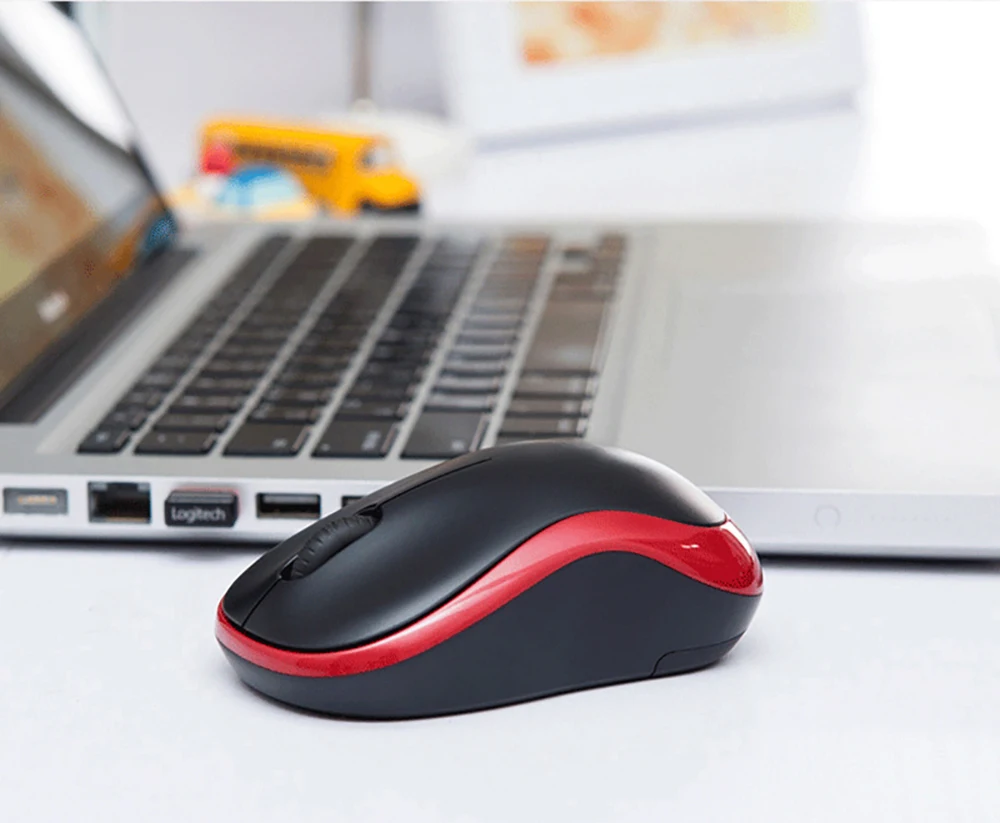 Оригинальная беспроводная мышь logitech M185, 1000 dpi, офисный компьютер, USB, нано приемник для ноутбука, настольного ПК, для дома и офиса, игровые мыши