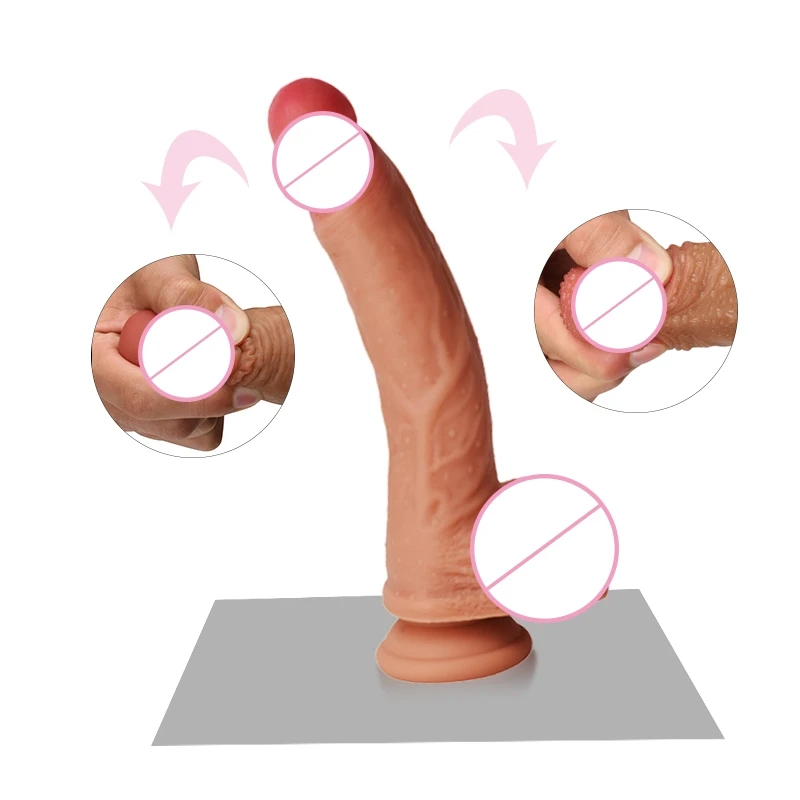 Силиконовый реалистичный фаллоимитатор анальный сильная присоска секс игрушки