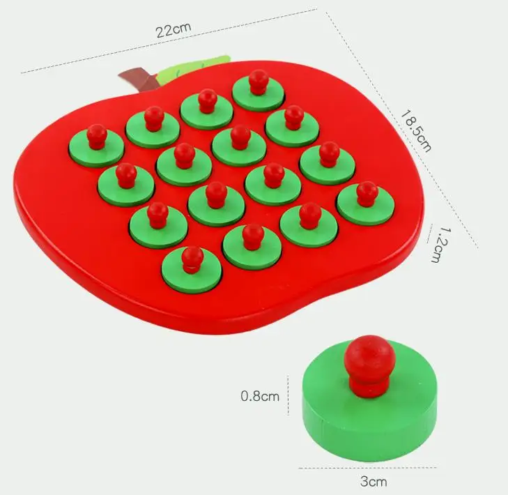 Новые детские Монтессори яблоко памяти соответствующие шахматные игры