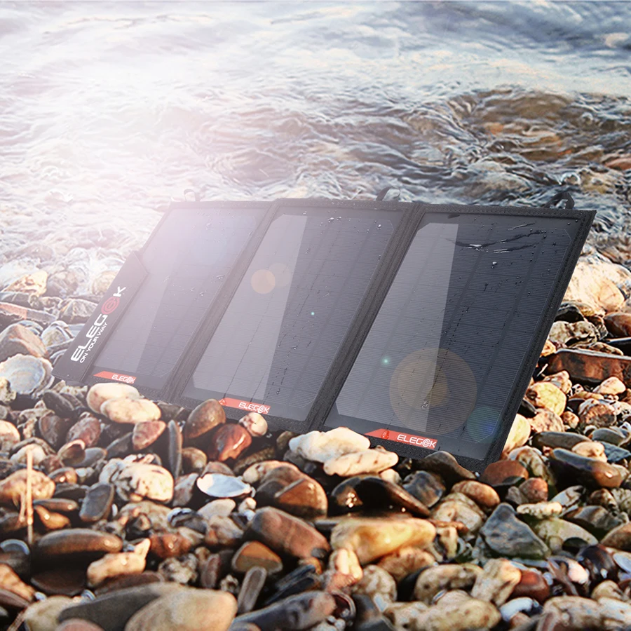 Портативное зарядное устройство ELEGEEK на солнечной батарее 21 Вт 18 В/5 В|solar panel solar