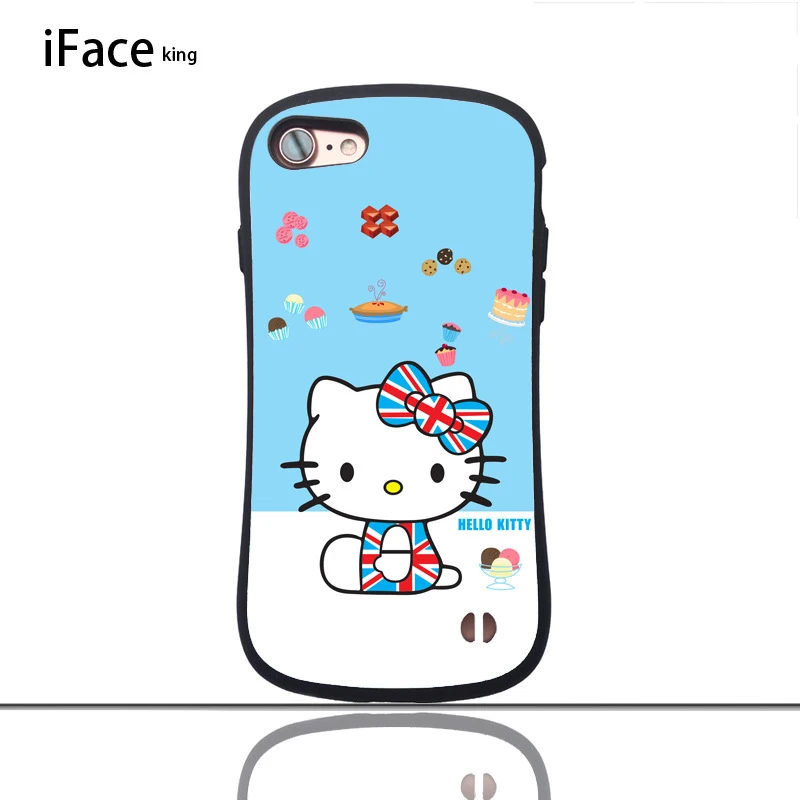 Iface king чехол для телефона hello kitty глянцевый маленький чехол на талию для iphone 7 8 PLUS X S R MAX защитный противоударный чехол для телефона