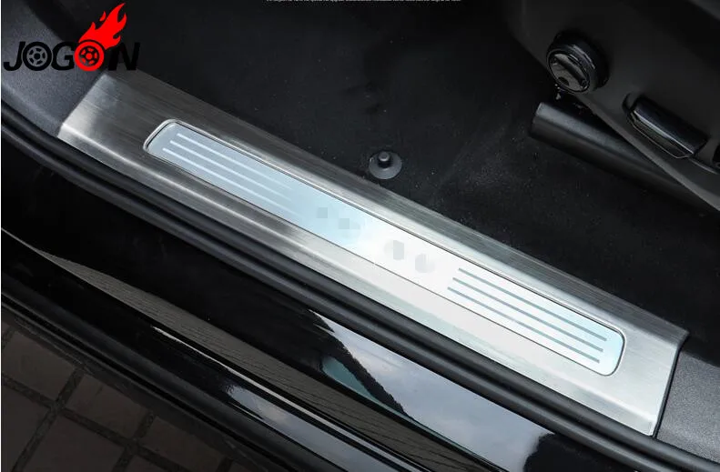 Для VOLVO XC90 4 шт. из нержавеющей стали для салона автомобиля порога Scuff шаг протектор Крышка отделка