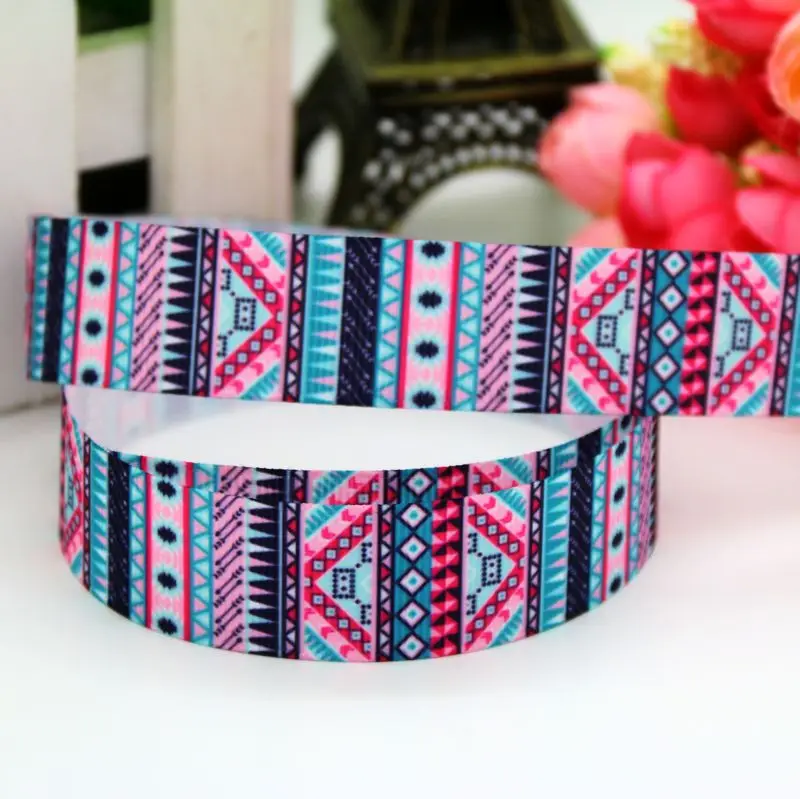 7/8 ''Бесплатная доставка этнический рисунок стрел лента для волос головной