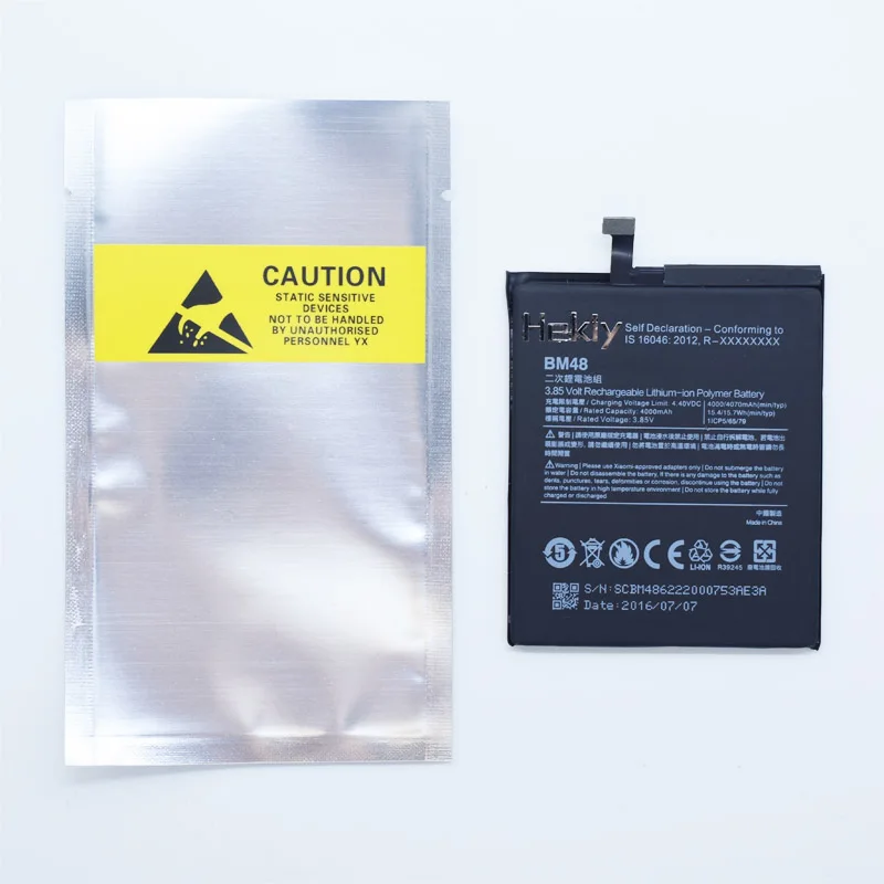 Аккумулятор Hekiy для Xiaomi BM48 4000/4070 мАч аккумулятор Note 2 Note2 смартфона|Аккумуляторы