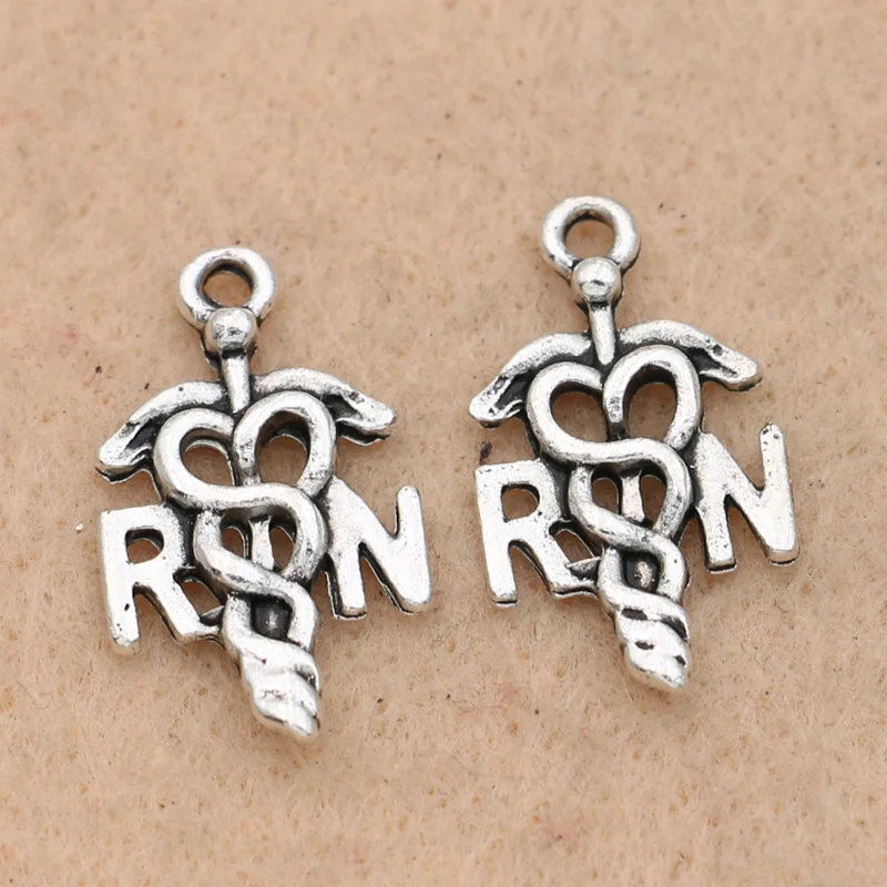 

Подвеска RN для браслета, ожерелья, тибетское посеребренное ювелирное изделие «сделай сам», аксессуары 23x13 мм, 10 шт.