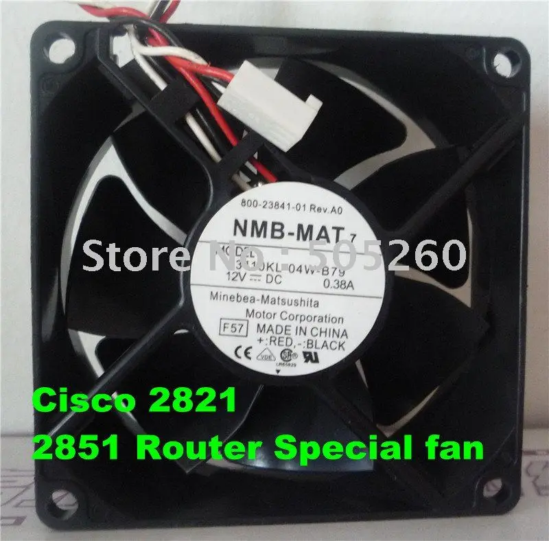 Free shiping NMB 8CM 3110KL-04W-B79 8025 12V 0.38A 2821 3825 cooling fan (used)