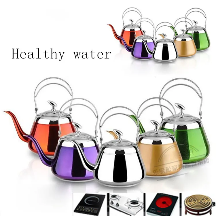 Кухонный чайник из нержавеющей стали 5 цветов на выбор|induction teapot|stainless steel water