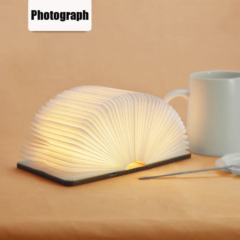 A2 Книжные огни дерево Светодиодная лампа для внутреннего освещения usb