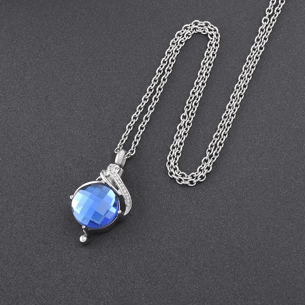 

Mermaid's tears drop Cremation Jewelry Top Quality water drop Crystal Pet/Human Ashes Urn Pendant Necklace Womens Charm