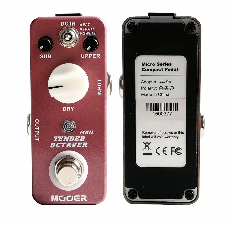 Новая педаль эффектов MOOER Tender Octaver MK II Точная Октавная педаль True Bypass переключение