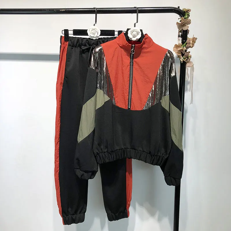 Весенняя женская одежда комплект из двух предметов 2019 Повседневный свитер с