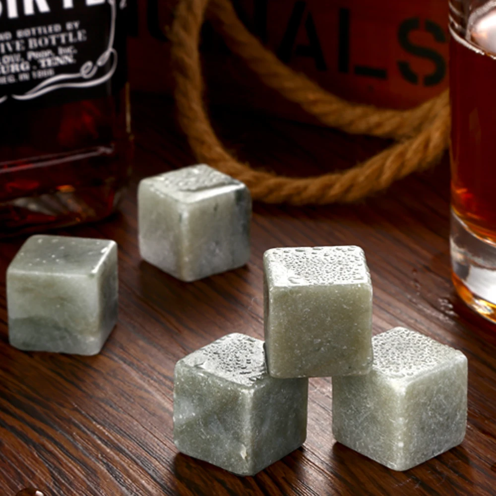 9 шт./компл. кубики льда из камня 100% натуральные камни охладитель вина пива