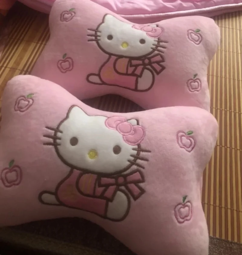 1 пара 29 см Мультфильм My Melody Тоторо Кумамото медведь плюшевый автомобильный ремень безопасности крышка подголовник автомобиля Успокаивающая подушка для шеи мягкая игрушка