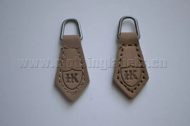 Бегунок на молнии бегунок для одежды брендовая Этикетка из искусственной кожи