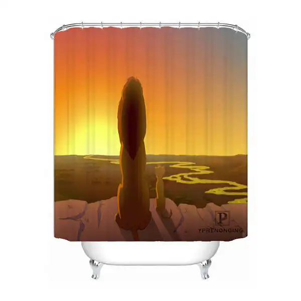 Shower Curtain Пользовательские Король Лев SImba водонепроницаемый занавески для душа дома ванной Ванная комната s крючки полиэстер ткань мульти Sizes180509-02-04 - Цвет: Shower Curtain