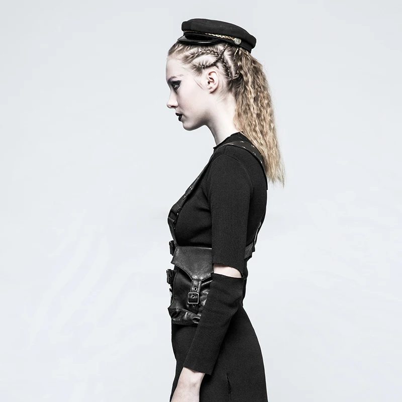 Женский рюкзак в стиле стимпанк из искусственной кожи от известного дизайнера