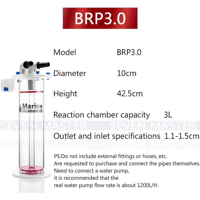 BRP3.0 BRP4.3 BPR5.5 BPR2.2 морской источник биопея фасоли реактор биогранулы камеры Общая емкость: 4.3L NP фасоли кипения машина - Цвет: BRP3.0