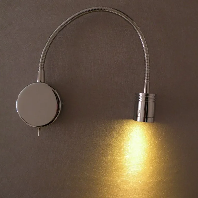 Topoch LED RV интерьерные огни 3 Вт 200LM Фокусирующая линза Адаптивная гусиная шея DC12V 24V