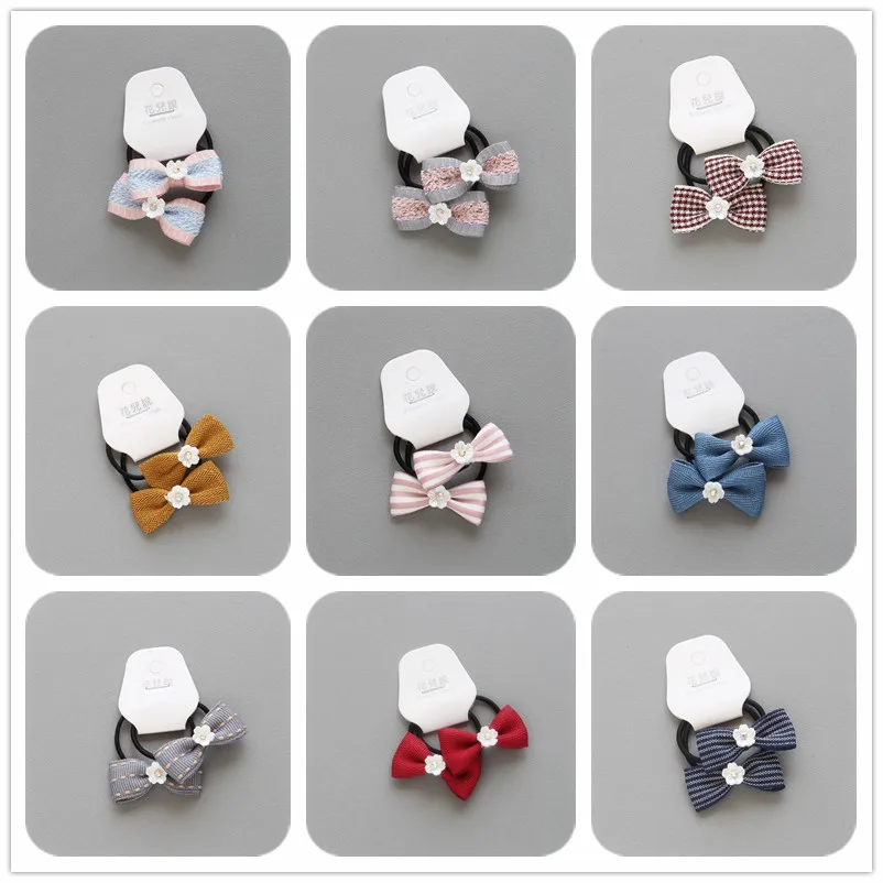 Детские резинки для волос с бантом 2 шт. | Аксессуары одежды