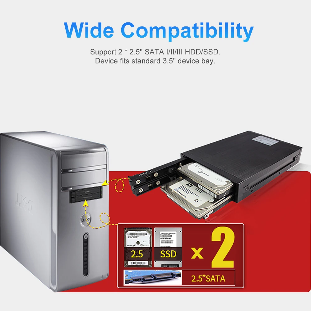 Внутренний корпус OImaster HE 2005 2 5 дюйма для SATA HDD чехол жесткого диска внутренняя