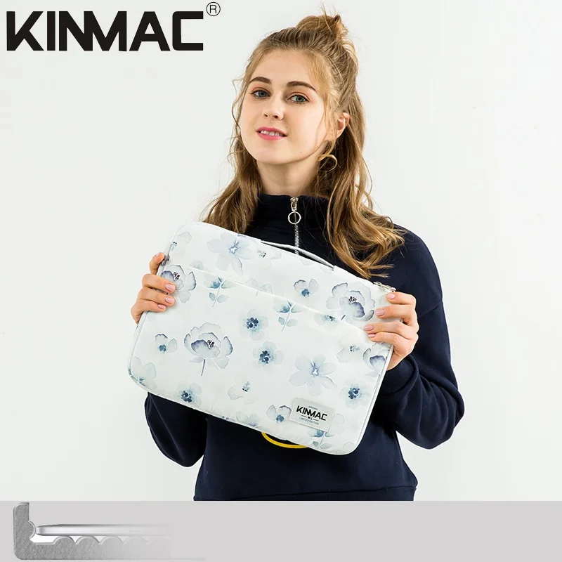 Ударопрочная брендовая сумка для ноутбука Kinmac 12 13 14 15 6 дюйма Сумка с цветочным