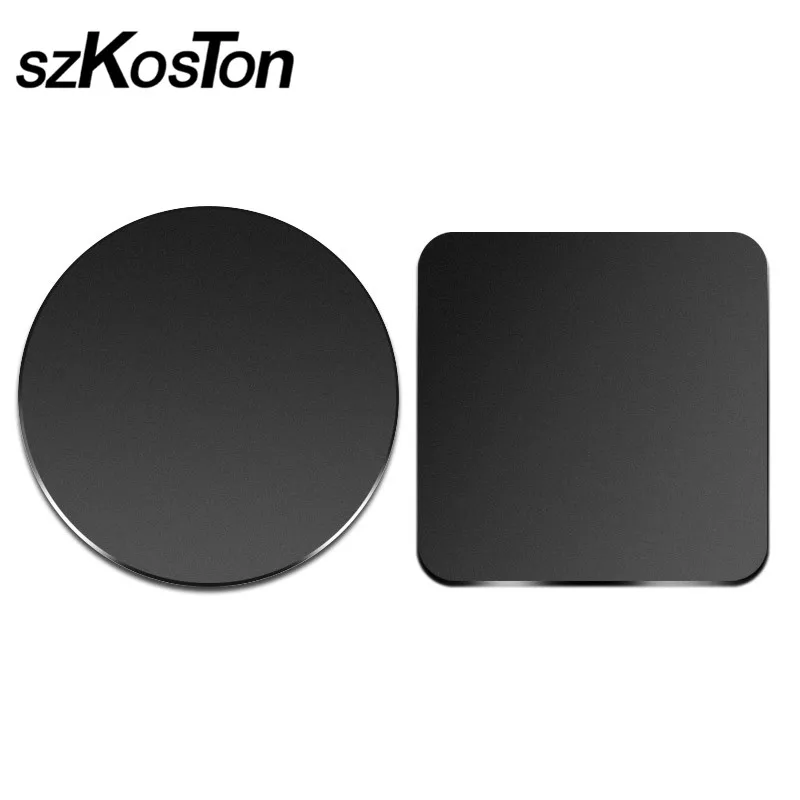10pcs/2pcs/lot Metal Plate Circular Square Iron For Magnetic Car Phone Holder iron sheets Magnet Mount Stand | Мобильные телефоны и