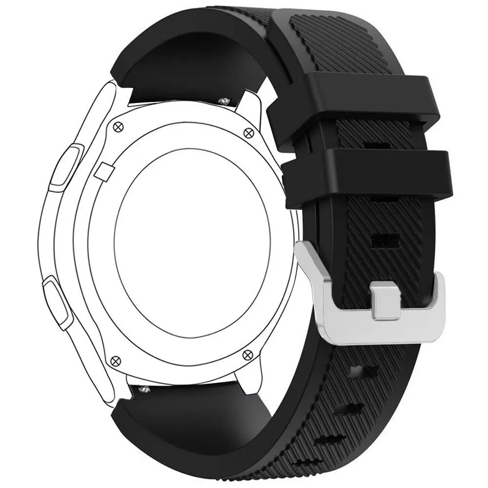 HOKE 22 мм спортивный силиконовый ремешок для Samsung Gear S3 Frontier Band классический