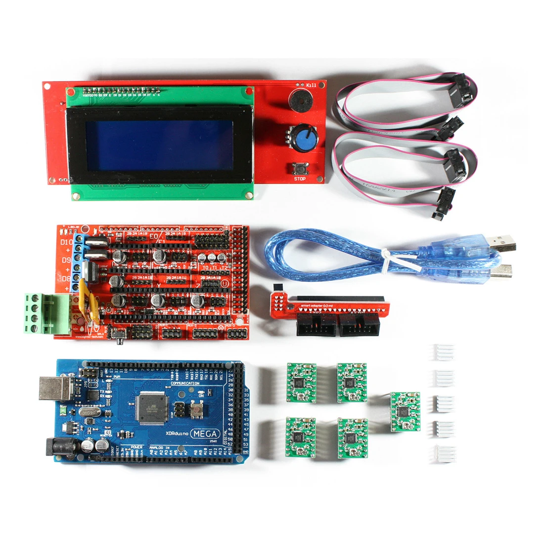 1 комплект CCL материал RAMPS 4 принтера для RepRap 3D Drucker|reprap ramps kit|ramps 1.4 setfor 3d printer |