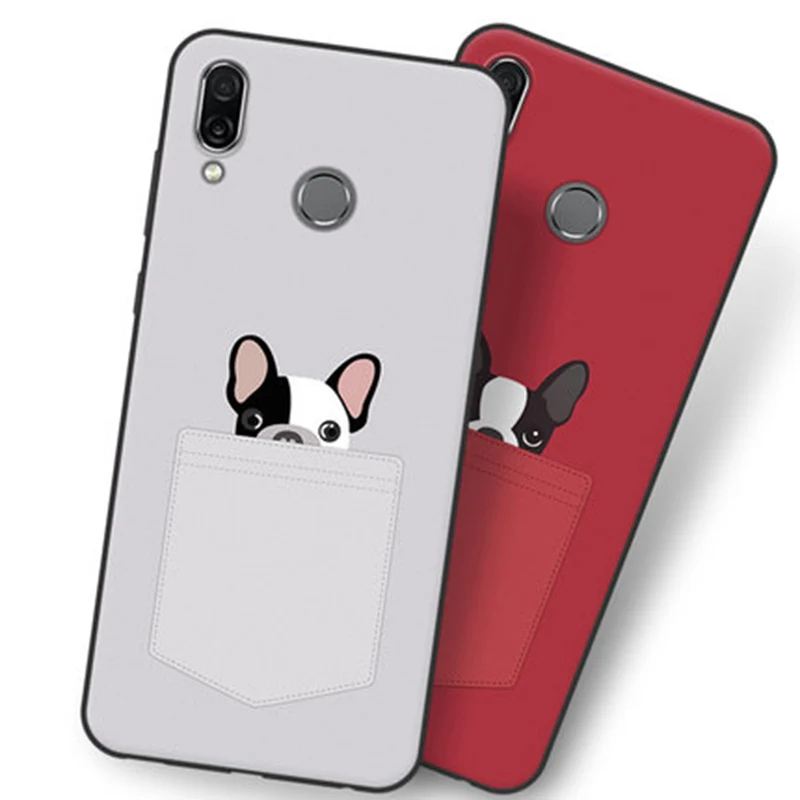 Чехол для Huawei Honor Play Purecolor с милым мультяшным рисунком мягкий чехол HonorPlay COR-AL00
