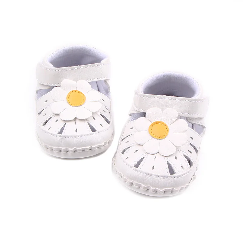 2017 Baby Summer Girls Lovely Flower Princess Shoes Infants Antislip First Walkers 0-1 T |