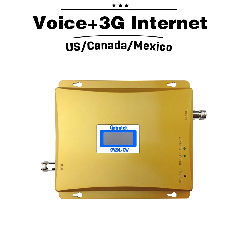 Новый ЖК-дисплей усиление GSM 3G UMTS 850/1900 двухдиапазонный повторитель сигнала