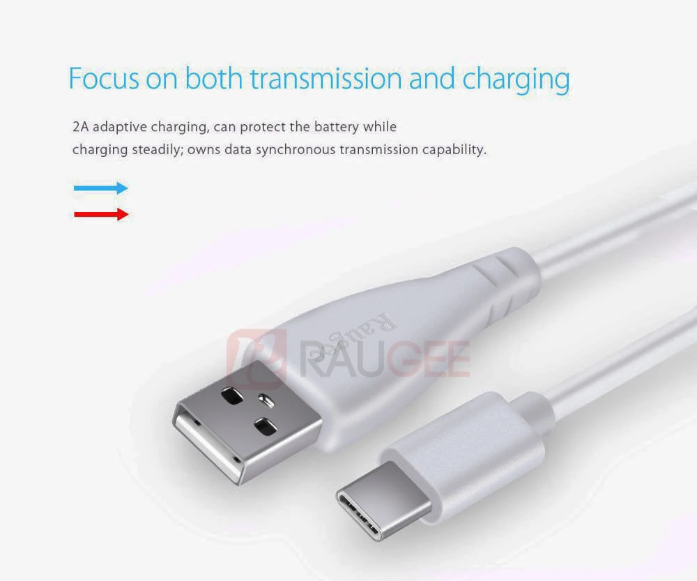 Кабель Raugee type-C для usb type C, 1 м, шнур для зарядки и передачи данных, кабель для зарядного устройства Blackview BV9500 Pro BV9600 Pro BV6800 Pro