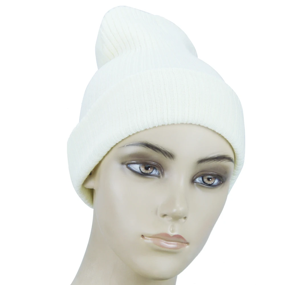 Новинка 2017 зимние шапки одноцветная шапка для женщин унисекс простые теплые