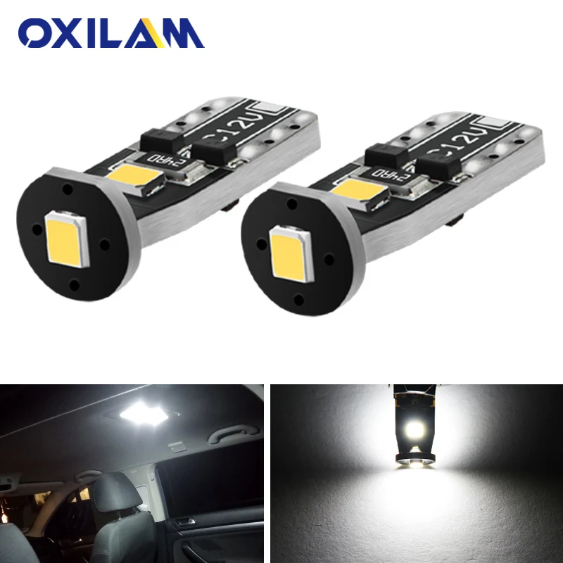 Купольная Светодиодная лампа T10 W5W 2825 для Volkswagen VW Passat Golf Tiguan Jetta интерьерное
