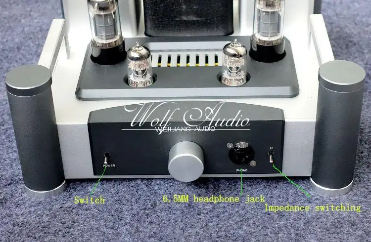 Усилитель для наушников класса A, стерео усилитель HiFi 12AX7+ 6P6P с вакуумной трубкой