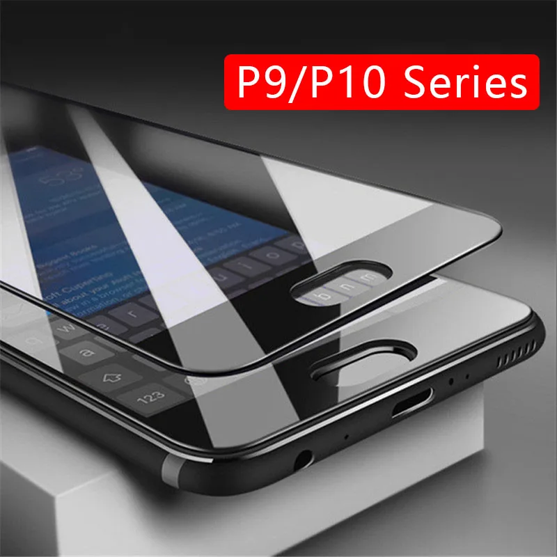 Чехол на P10 Lite P9 Light полное покрытие закаленное стекло защита экрана для Huawei P 10 9