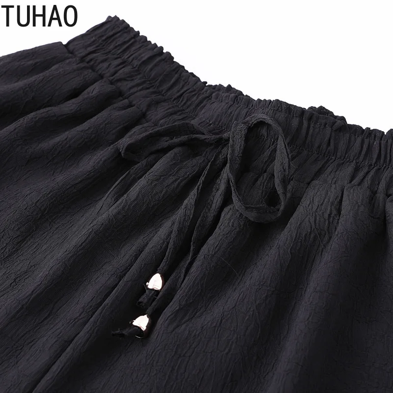 Женские офисные шифоновые брюки TUHAO длиной до щиколотки размера плюс 10XL 8XL 6XL 4XL с
