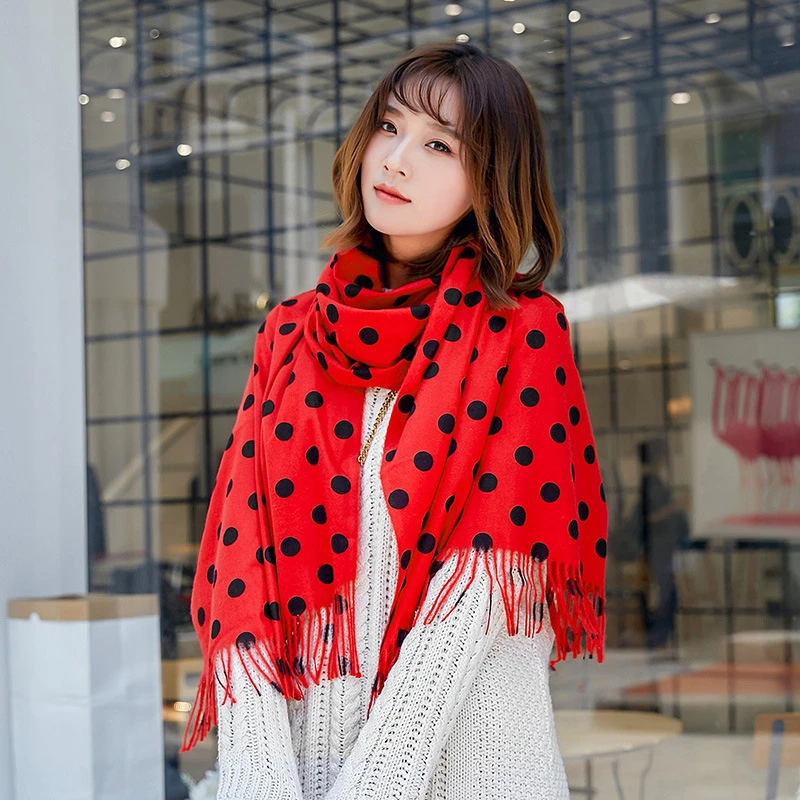 Осень-зима 2019 женский шарф Женский кашемировый широкая однотонная длинная шаль