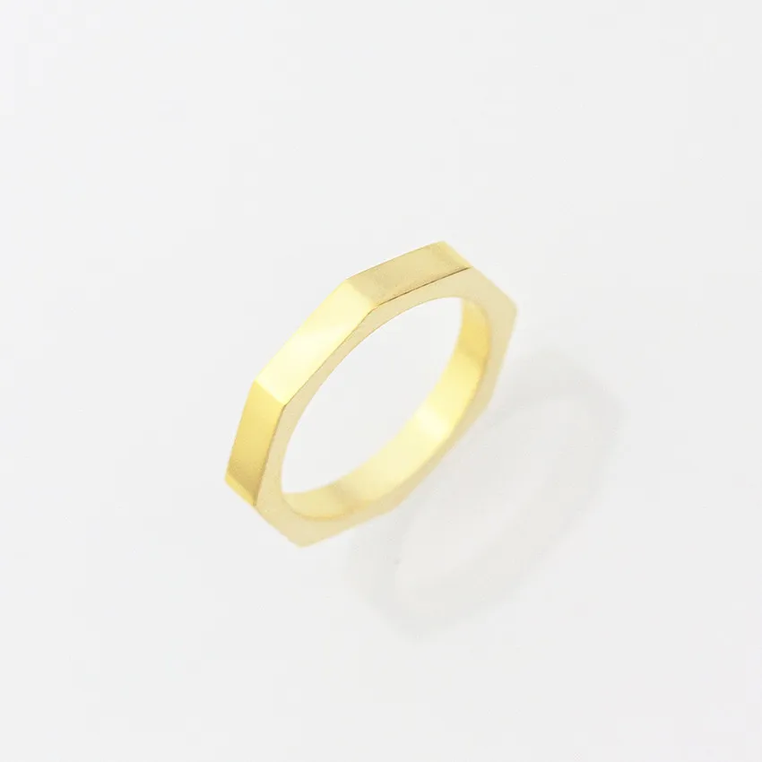 10 шт. минималистичные граненые мужские кольца с орехом обручальные Мужские t