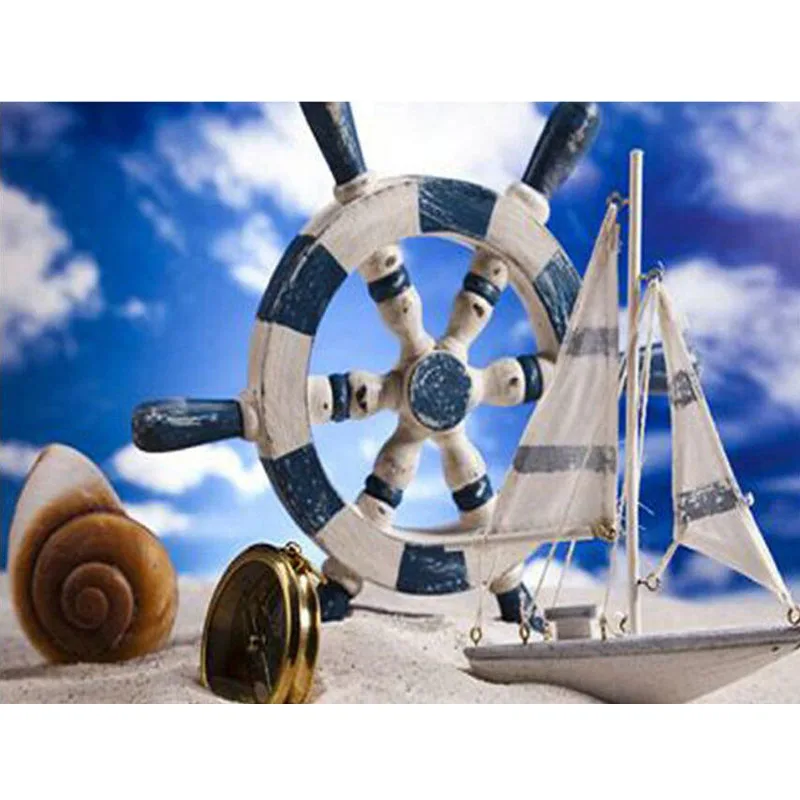 5D DIY алмазная живопись вышивка морской пляж Алмазная мозаика крестиком Стразы