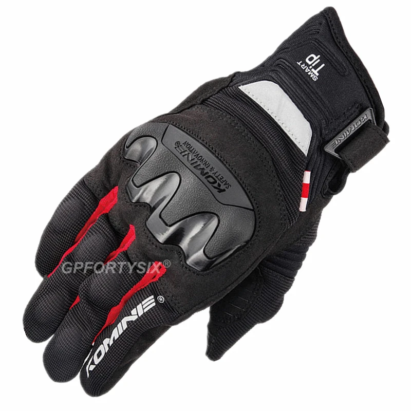 Komine GK-220 летние сетчатые мотоциклетные перчатки 3D защита для внедорожных гонок