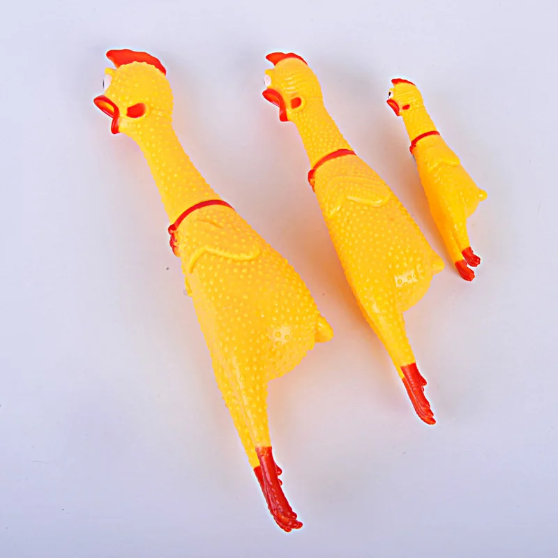 3 шт. оригинальная игрушка-кляп кричащая курица забавная игрушка гугу петух (S + M L)