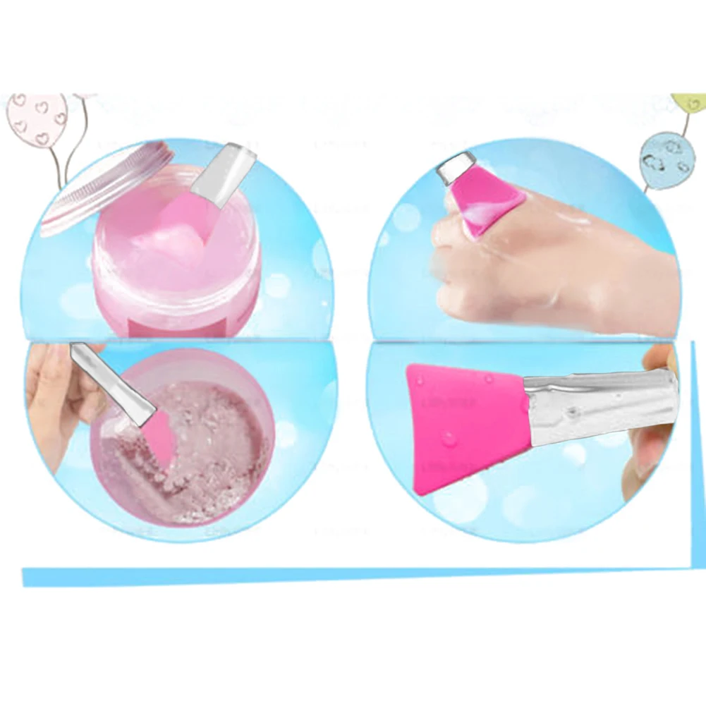 Новая мягкая плоская силиконовая маска щетка аппликатор для грязи лица