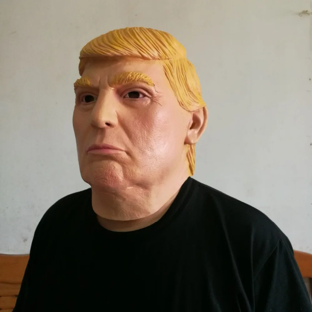 Дональд Трамп накладной президент реквизит смешной латексный Вечерние Маски