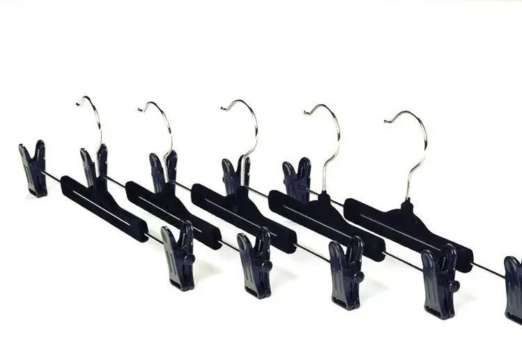 Вешалка Hangerlink для брюк и юбки с зажимами (100 шт./лот) SN2224|Сушильные полки сетки| |