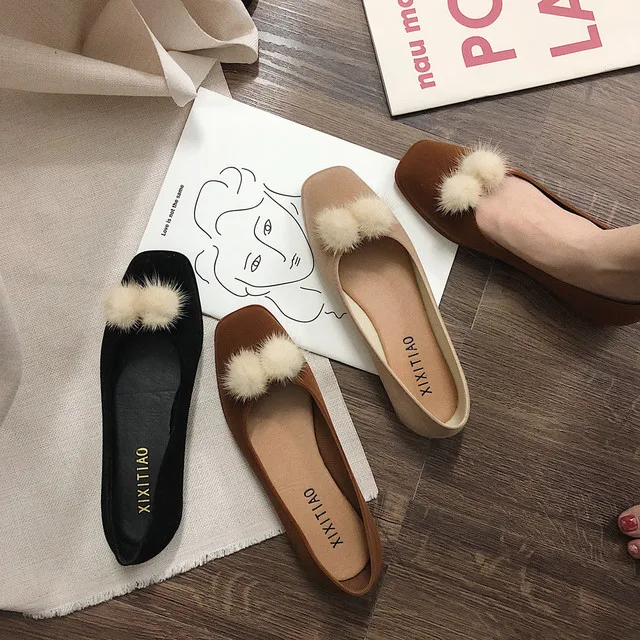 Туфли на плоской подошве с квадратным носком в стиле ретро модные тонкие туфли