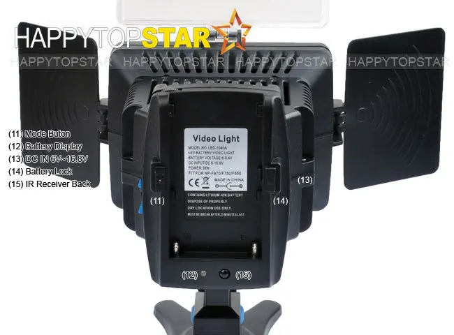 1040A 3200 K-5400 K LED фото свет для JVC Panasonic Pentax SANYO Canon Nikon литий-ионный аккумулятор и